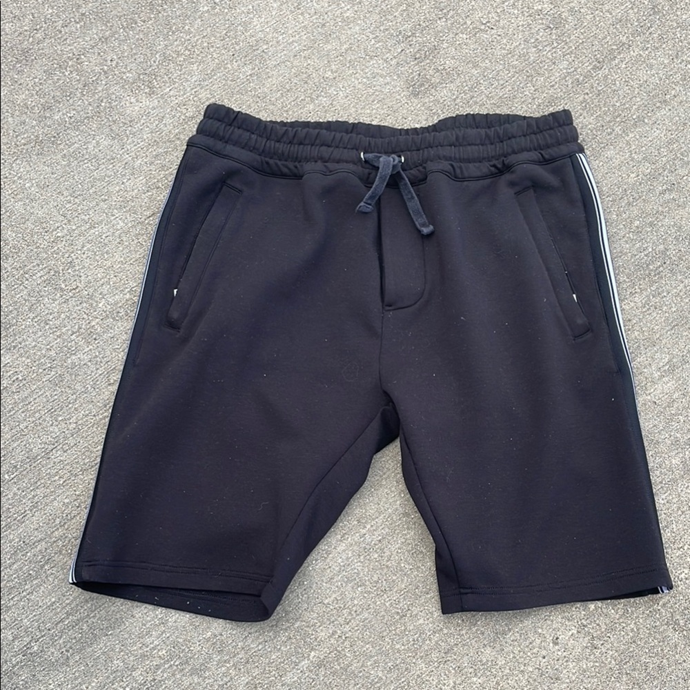 The Kooples Sport Sweatpants Shorts Racing Stripe Black Size XL Mens